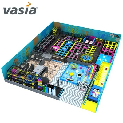 Ile trampolin jest w Jump Zone Trampoline Park?