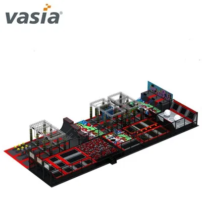 Sprzęt do trampoliny na krytym placu zabaw