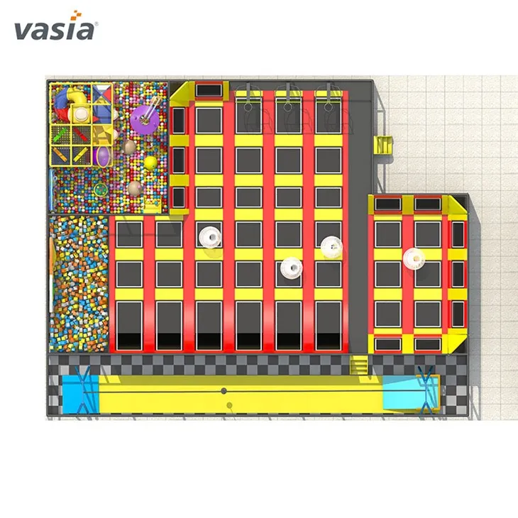 Outdoor Trampoline Park Jumping Zone