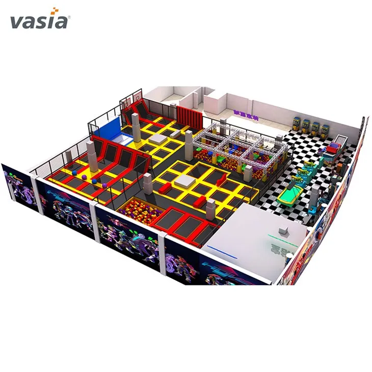 Professional Trampoline Park With Ninja Classes